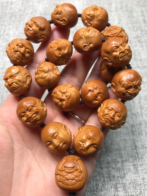 橄榄核雕1.8罗汉手持