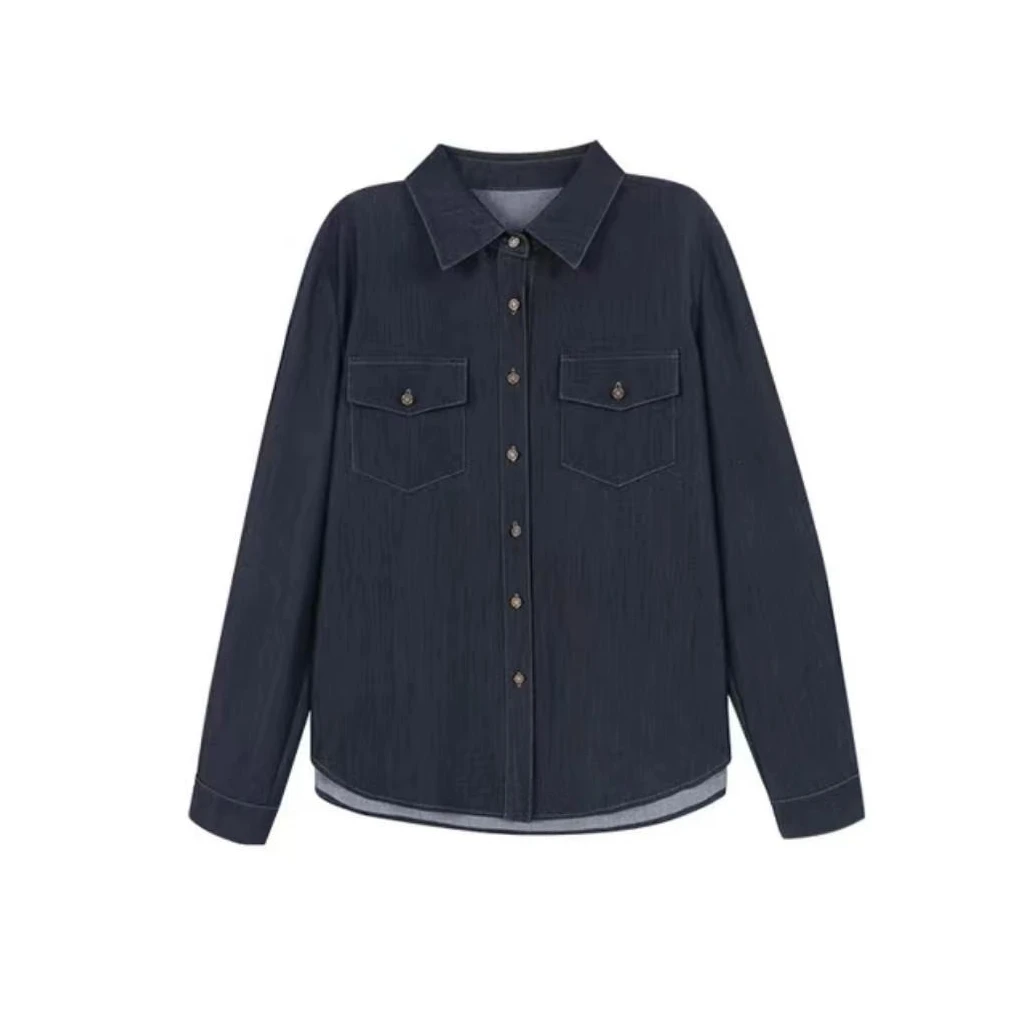 【W·A·N】秋季休闲百搭牛仔衬衫-EP617