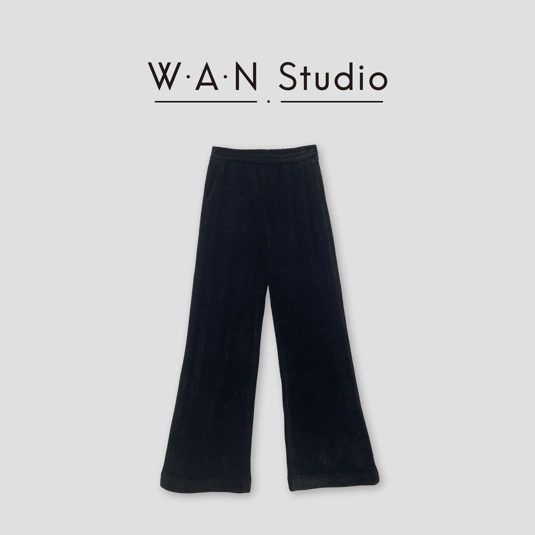 【W·A·N】显瘦百搭高腰松紧糯米裤-EP704