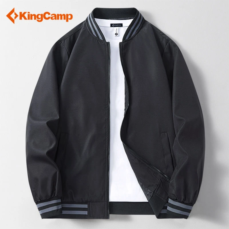 KingCamp夹克外套男春秋款户外防风防水百搭宽松休闲棒球领外套