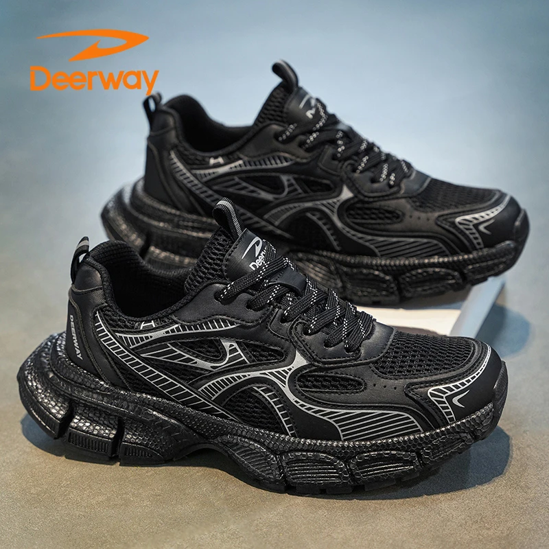 德尔惠男鞋夏季运动休闲老爹鞋厚底潮鞋黑神话悟空跑步网鞋潮流