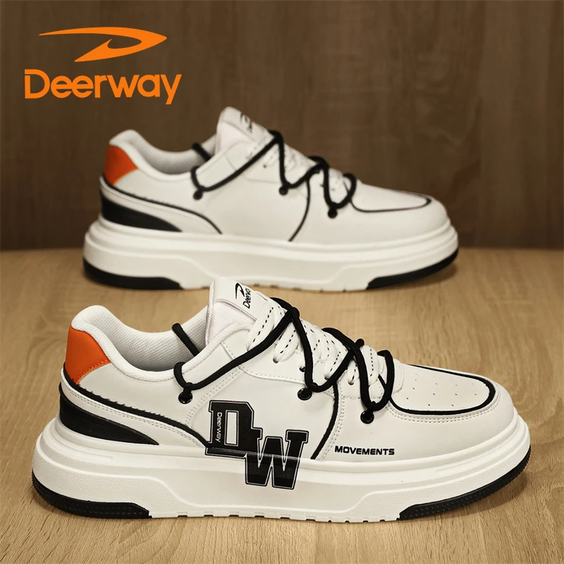 德尔惠男鞋秋季新款百搭休闲板鞋手绘青年潮流防滑耐磨运动跑步鞋