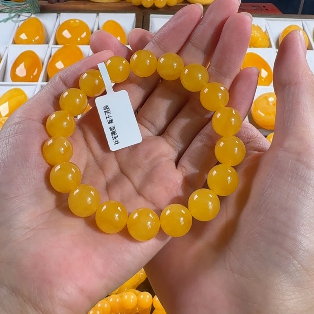 蜜蜡毛衣链未镶嵌