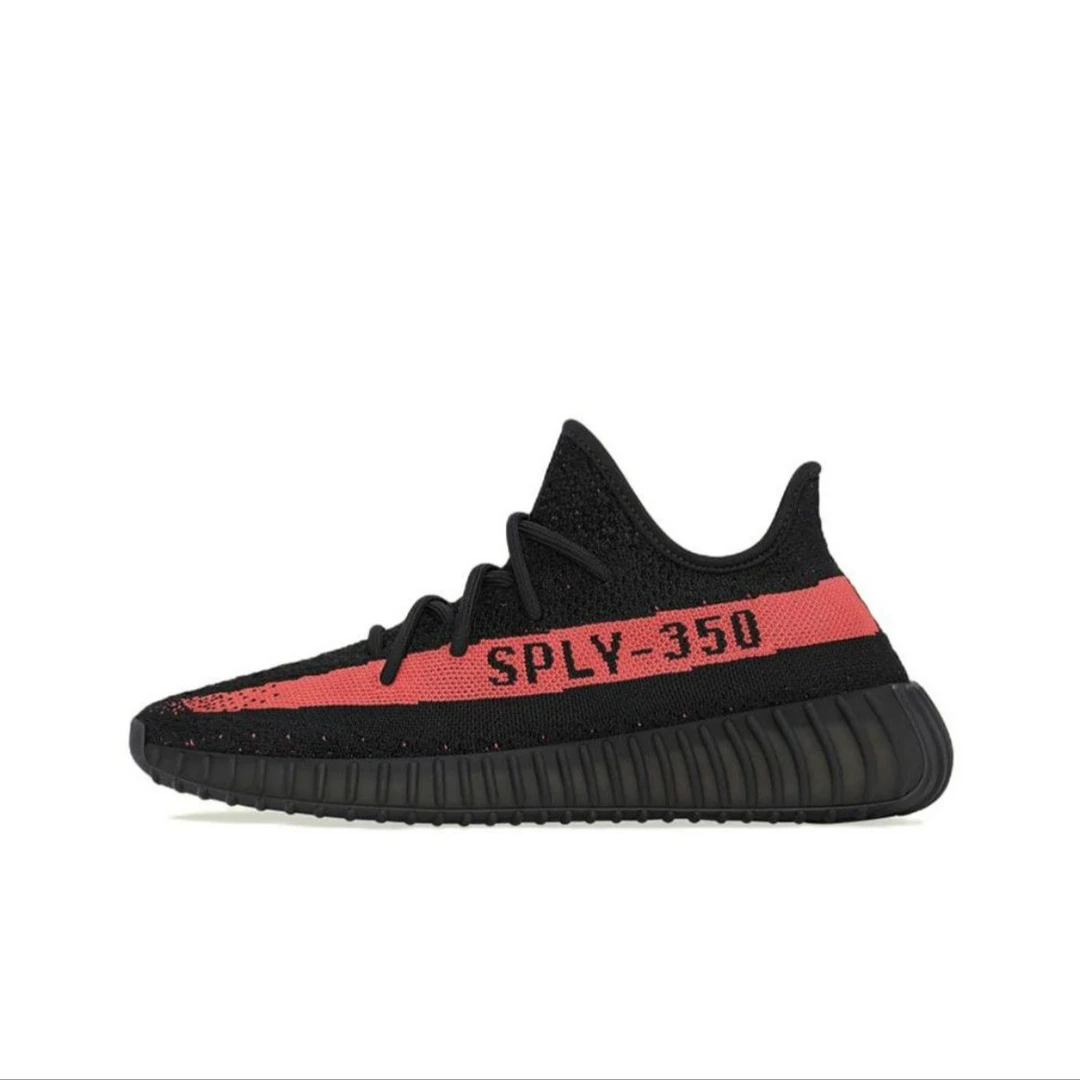 Adidas Yeezy 350 V2 黑粉 椰子350跑步鞋2022年款BY9612休闲黑色