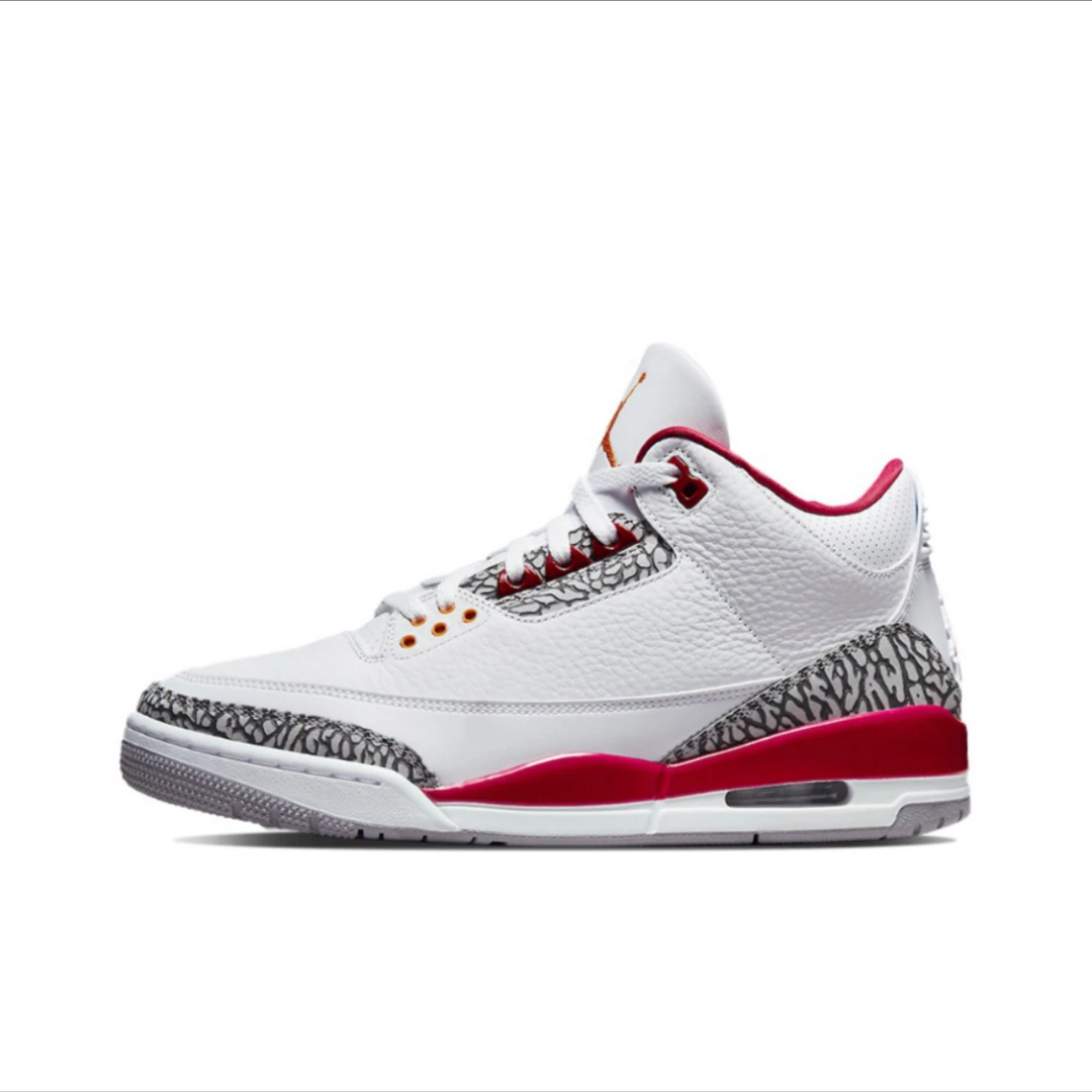 Air Jordan 3 AJ3 白酒红阿姆超级碗 篮球鞋 CT8532-126白红男子