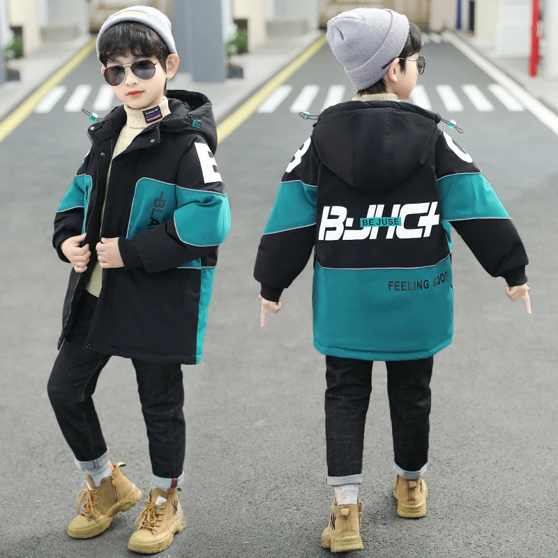 男童冬装棉服新款中大儿童秋冬季洋气加厚棉衣外套D0262