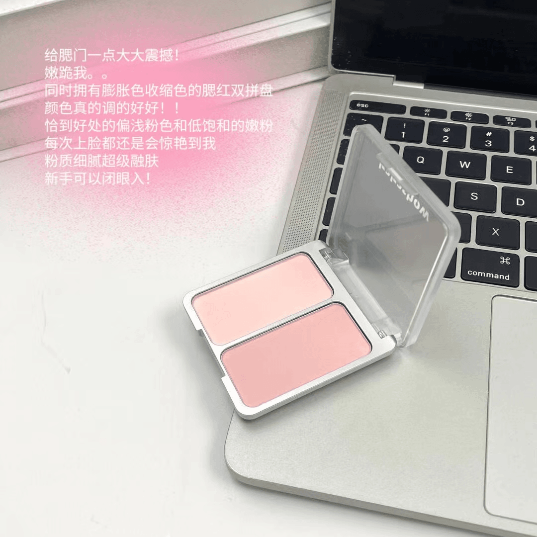 双色腮红春夏韩系氛围感腮红伪素颜淡颜自然显白少女修容一体盘