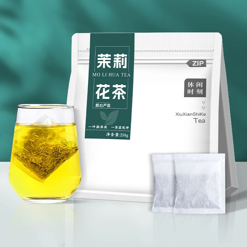 茉莉花茶飘雪新茶叶绿茶浓香型袋泡冷泡茶独立小包装茶包三角包