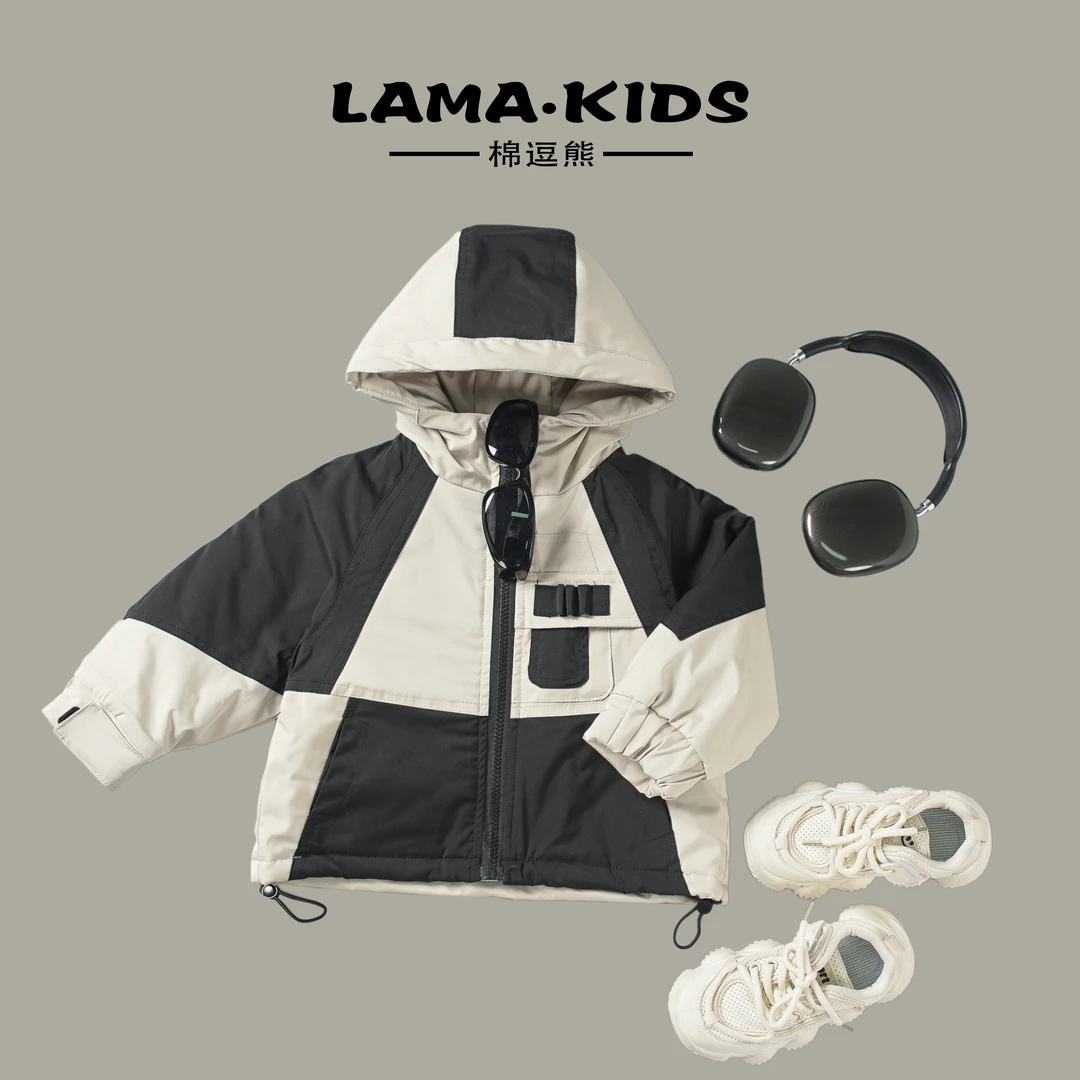 【棉逗熊品牌】男童韩版冬季休闲男童百搭酷帅外套-12001