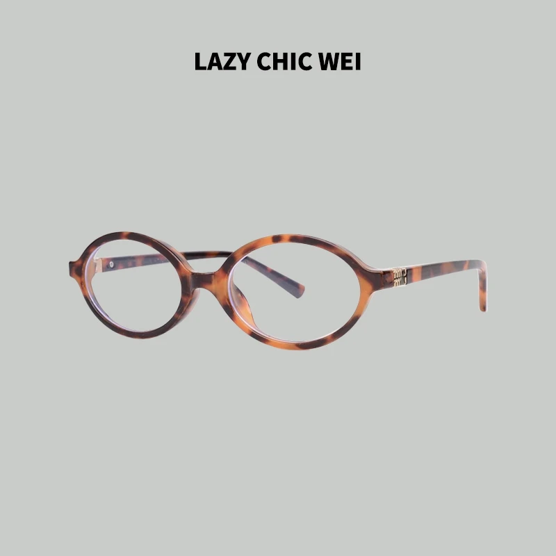 LAZY CHIC WEI “书呆子风”缪的眼镜猫眼高级百搭眼镜 JM2473