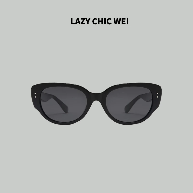LAZY CHIC WEI 艺术家眼镜 时尚百搭黑色  JM2472
