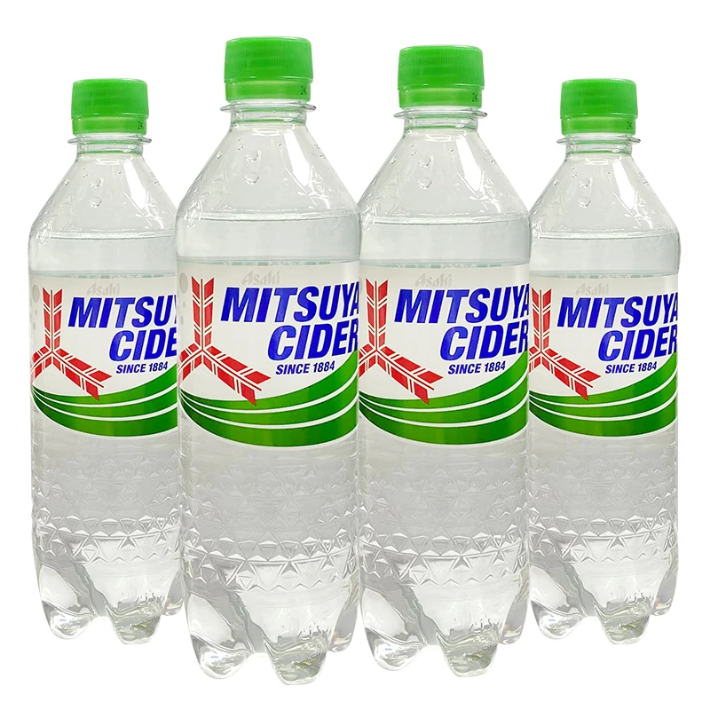 日本进口朝日三矢碳酸饮料500ml/瓶装夏季饮品