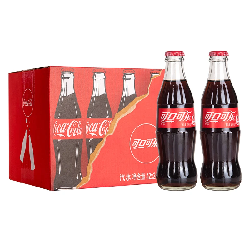 COCA COLA/可口可乐可乐复古经典玻璃瓶装碳酸饮料汽水248ml/瓶装