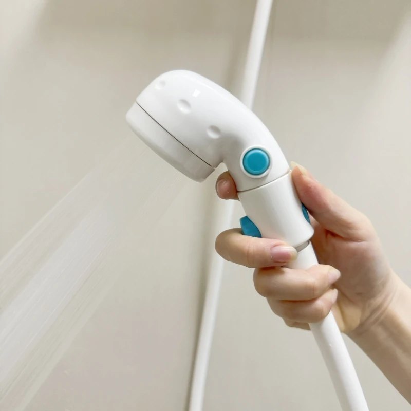 家用洗头花洒手持短小花洒头一键止水增压款发廊专用小花洒喷头