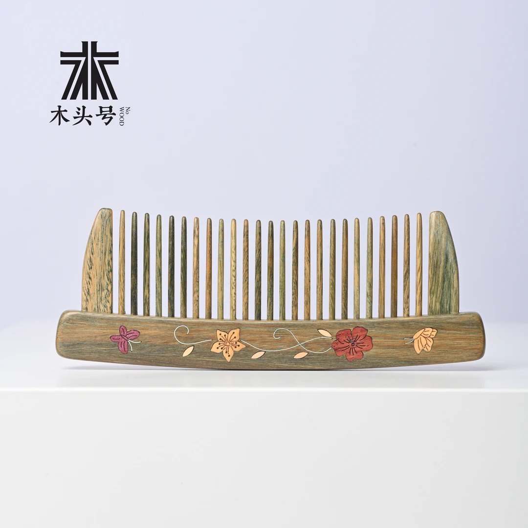 插齿木梳绿檀梳子