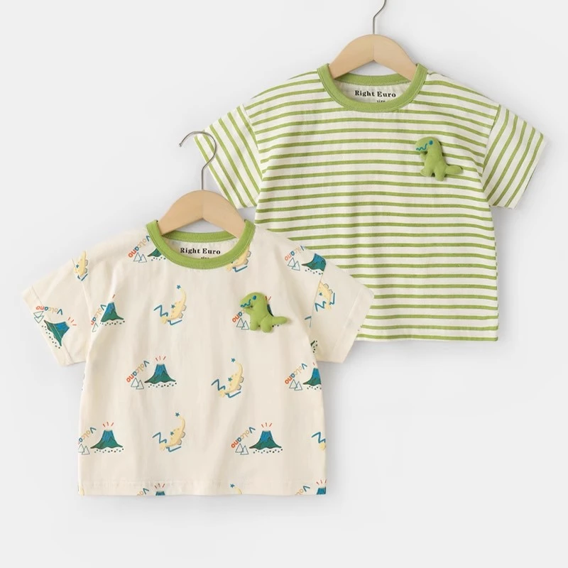【现货】右欧童装男童纯棉短袖T恤儿童宝宝夏季衣服薄款半袖U14692