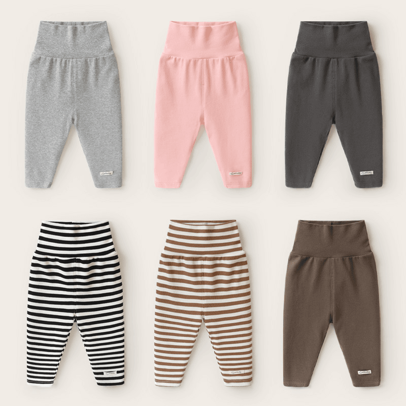 【现货】婴儿衣服高腰护肚长裤子春装春秋打底裤Y7877
