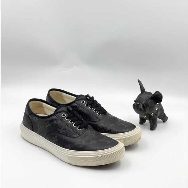 LouisVuitton 路易威登 黑灰老花满印经典休闲时尚板鞋 41码 97新