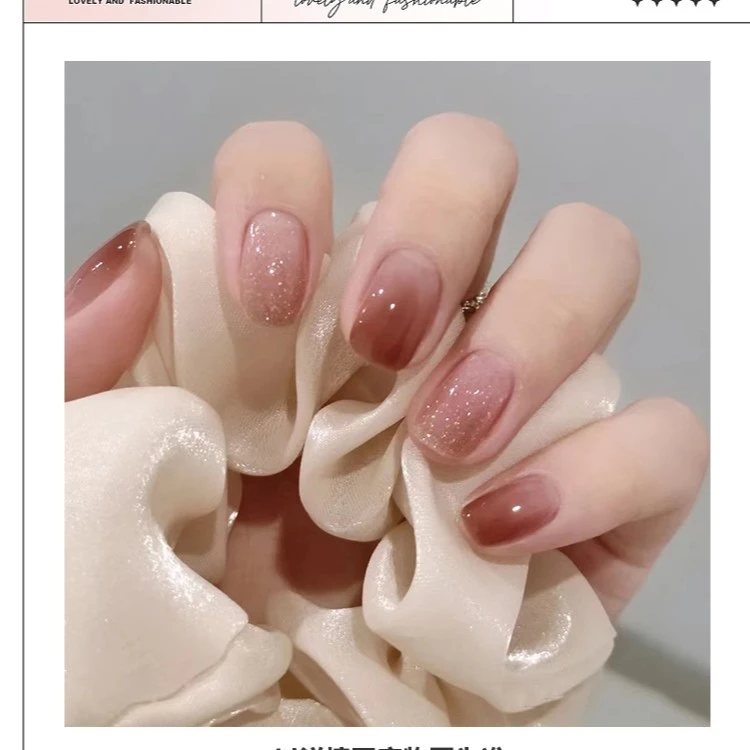 【平分秋色】【喵公子】纯手工穿戴甲可拆卸美甲光疗甲片