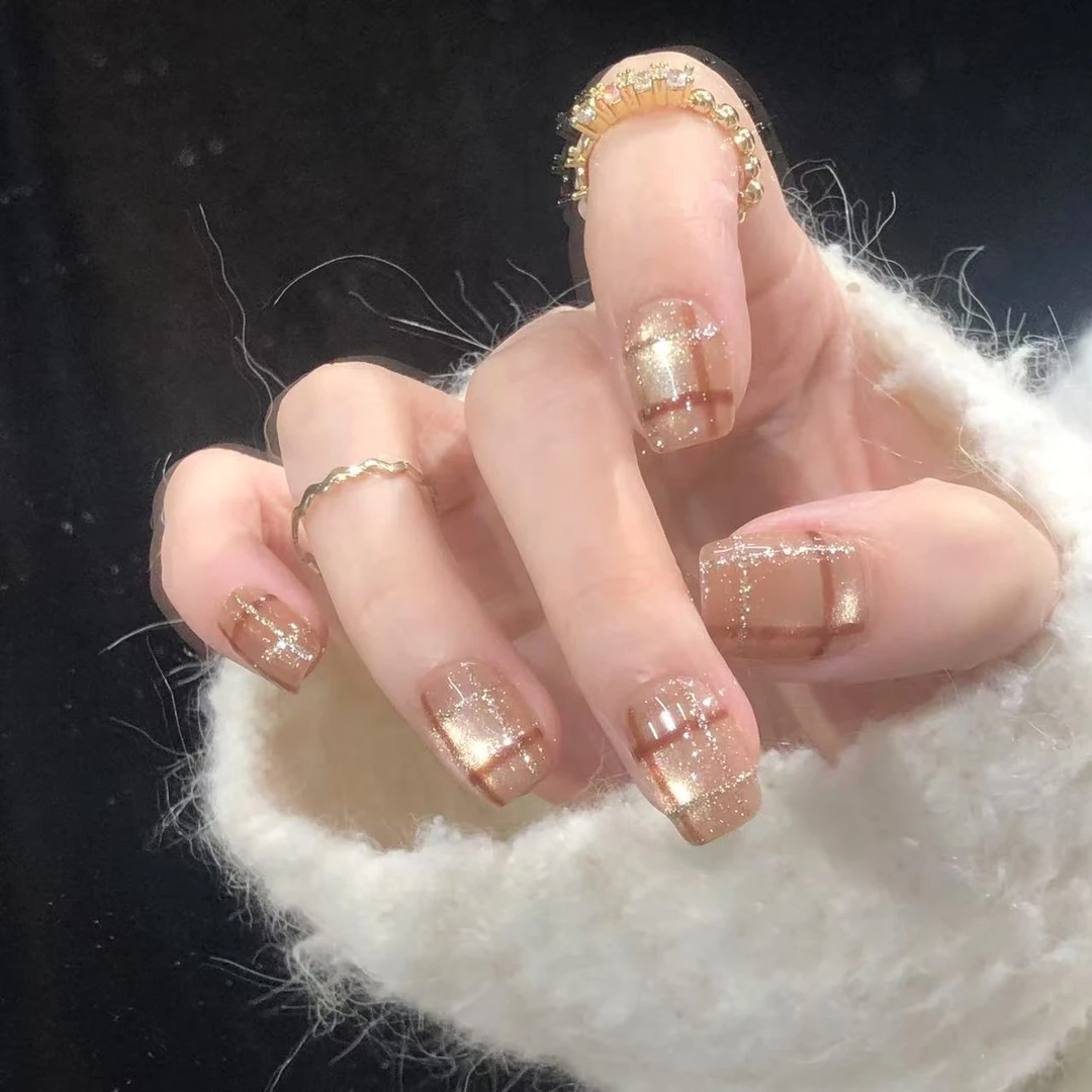 喵公子【桂格】纯手工穿戴甲可拆卸美甲光疗甲