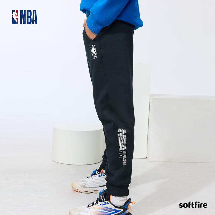 NBA联名款SOFTFIRE儿童男女童冬季加绒运动裤2025新款加厚保暖冬