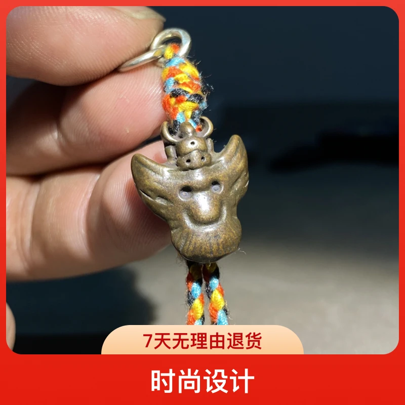 藏传文玩 大鹏鸟侧挂 配串小元素 尺寸 宽1.69 高2.08