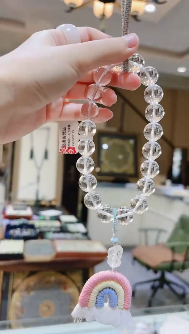 【闪购商品】水晶车挂未镶嵌彩虹白水晶车挂