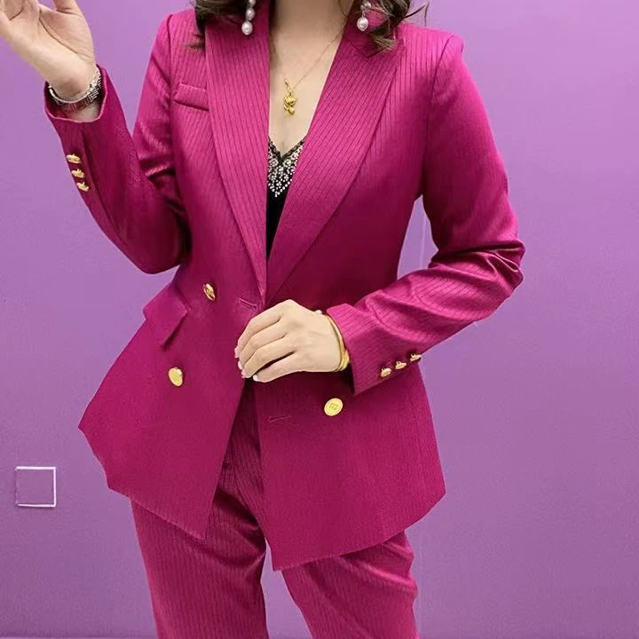 D8895-新款时尚 气质百搭 西装组合套装