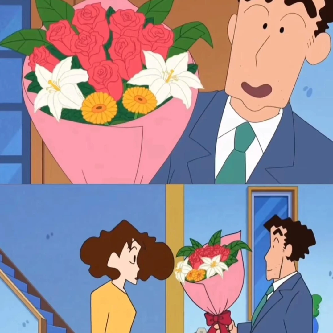 【广志送给美伢的同款花花】蜡笔小新花束美伢同款花束鲜花订购同城