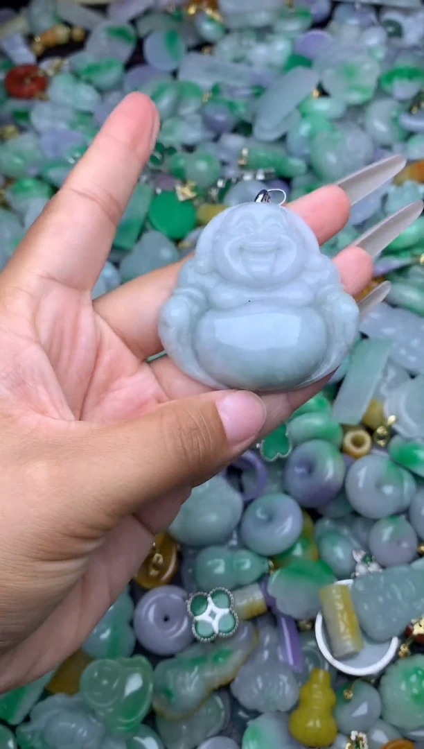 翡翠未镶嵌颈饰天然缅甸翡翠吊坠