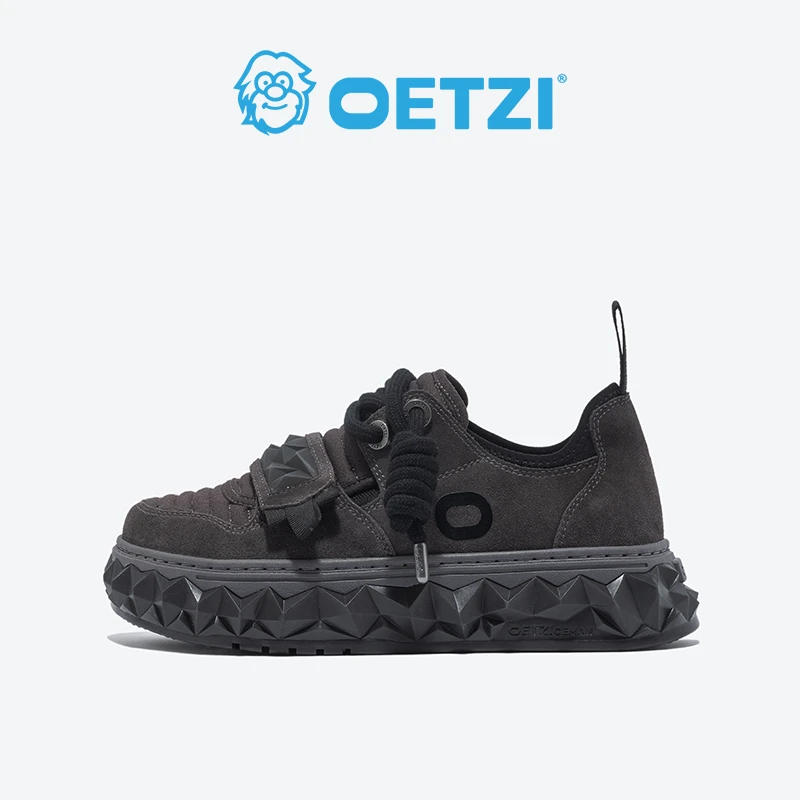 OETZI冰人奥兹丑萌鞋牛剖层新款厚底低帮鞋小众潮流休闲鞋