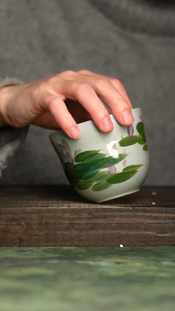 【闪购商品】杯青诗手工手绘瓷器