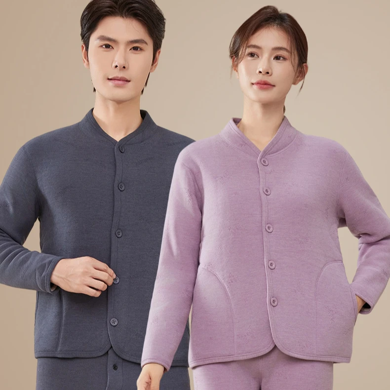 100羊毛棉服内胆棉袄加绒加厚棉衣男女冬季内搭中老年保暖外套