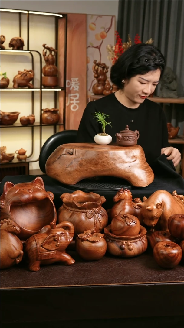 木香樟木手工底座