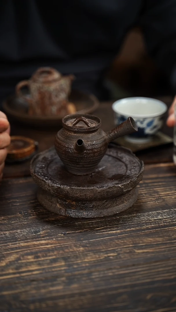 全手工制作 南蛮 侧把壶  110cc