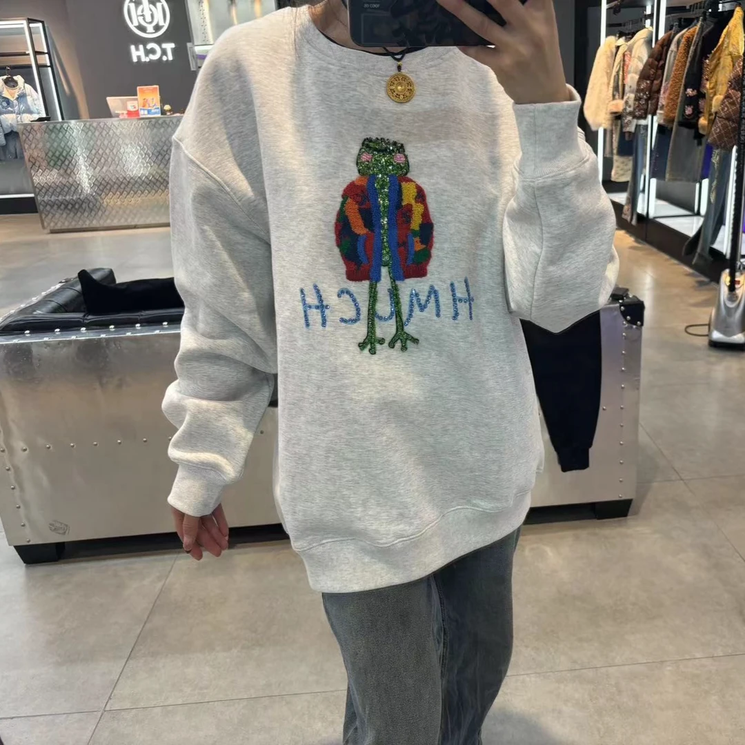 长安万达TCH服饰店播-潮牌休闲灰色卫衣T66D116115