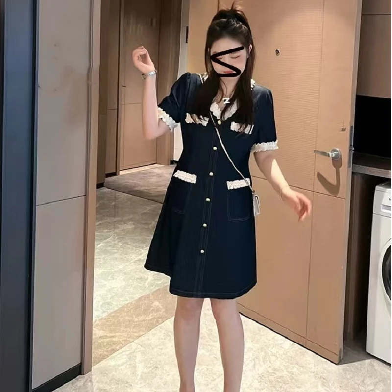 【玲胖胖 巴赫落日】宽松时尚百搭显瘦大码连衣裙LPP61529