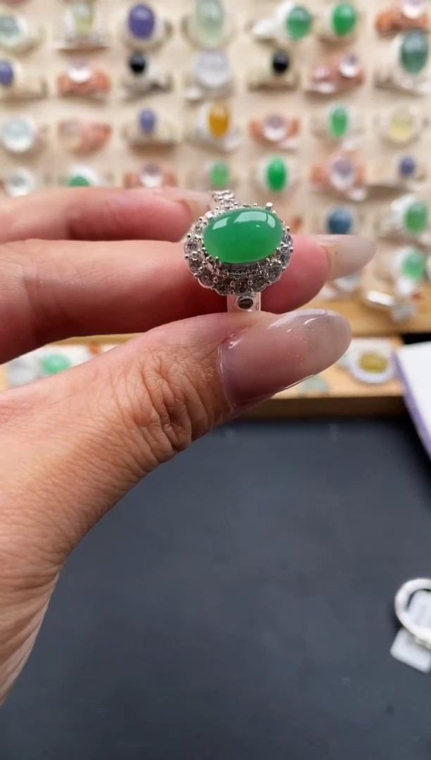 未镶嵌戒指翡翠缅甸天然A货翡翠22   2-5