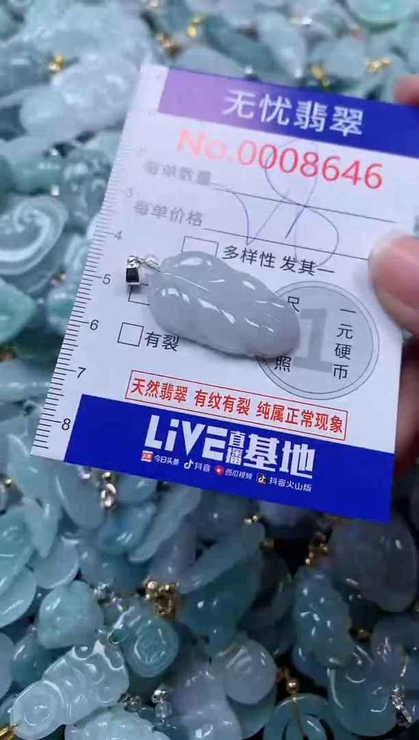 颈饰未镶嵌翡翠8646