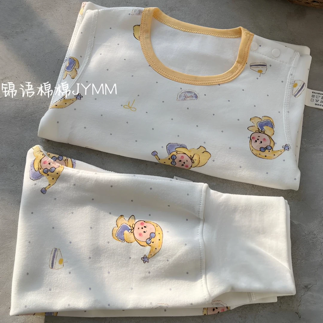 锦语棉棉新款秋冬莫代尔婴童高腰家居服