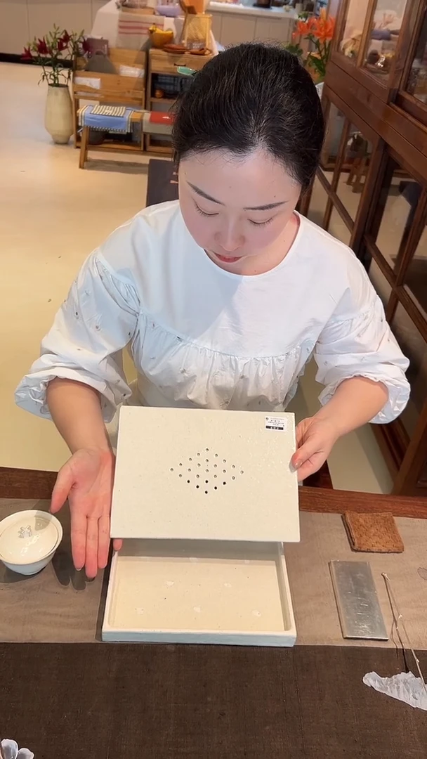 奶*茶道摆件0000白化妆土壶承3113