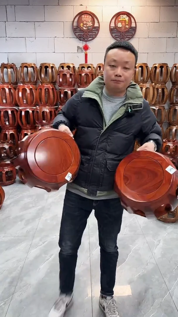 【闪购商品】花梨木类凳子小号一对5号