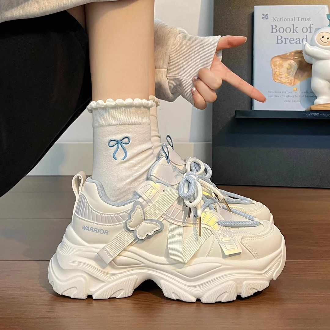 回力鞋子女款秋季2025新款百搭爆款厚底小白鞋学生轻便老爹鞋潮牌