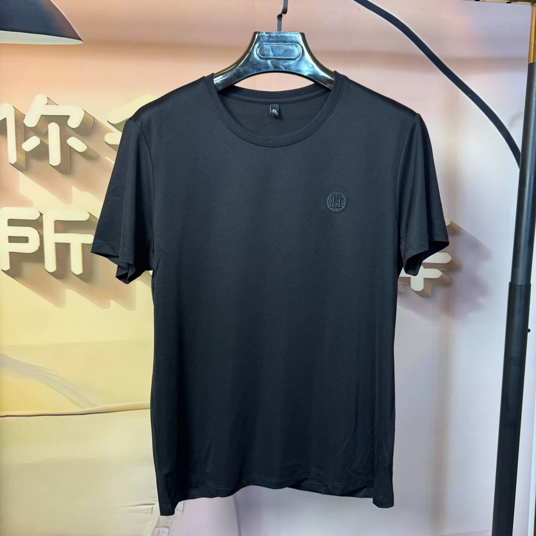 潮男高弹短袖（011 黑色H）
