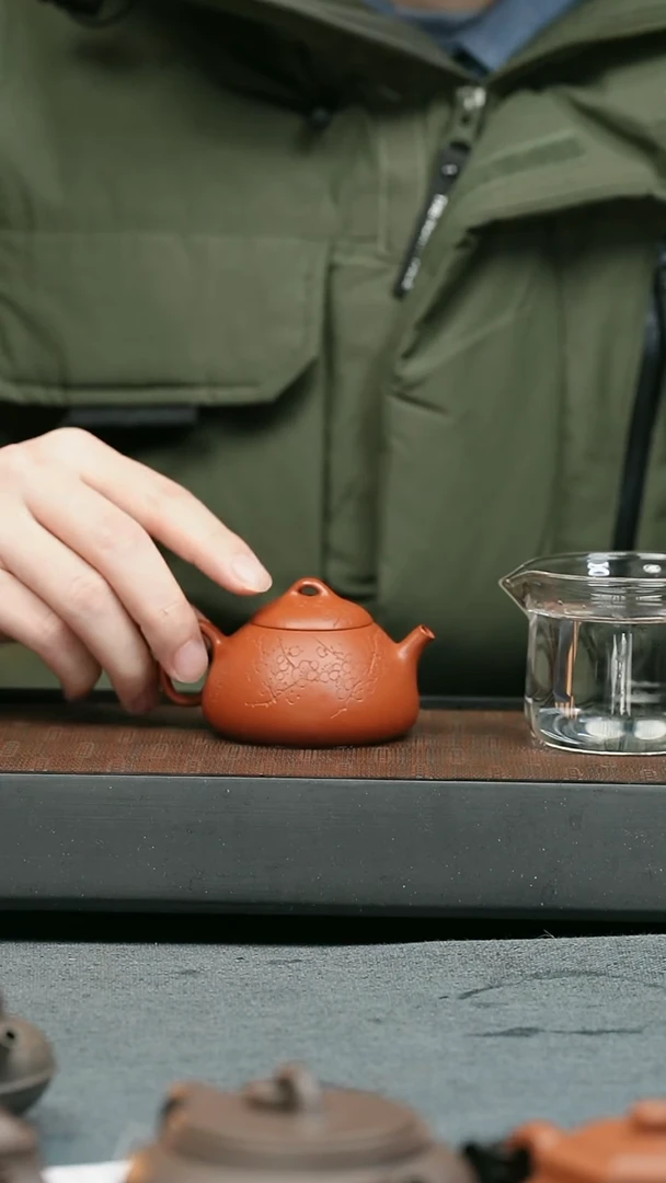 【闪购商品】紫砂茶壶五堂 冬心权（空香沾手）-刻