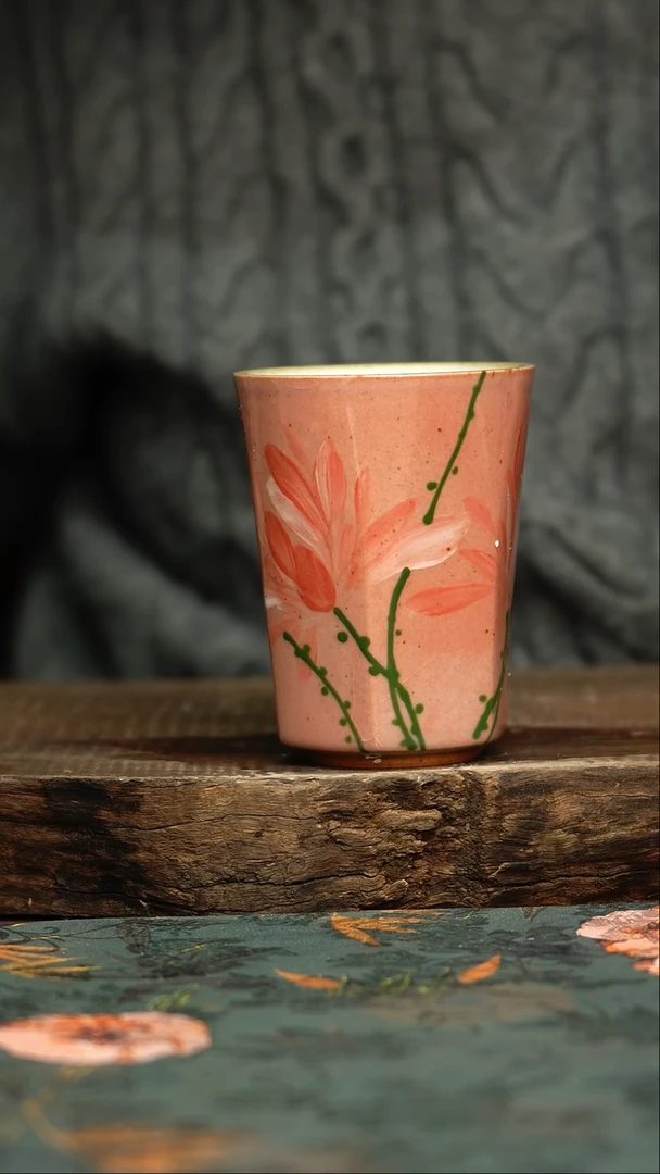 【闪购商品】杯杯釉下彩手工手绘同款陶器