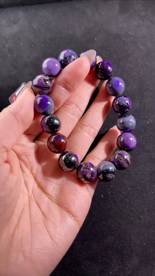 苏纪石（舒俱来）未镶嵌手串南非舒俱来老矿