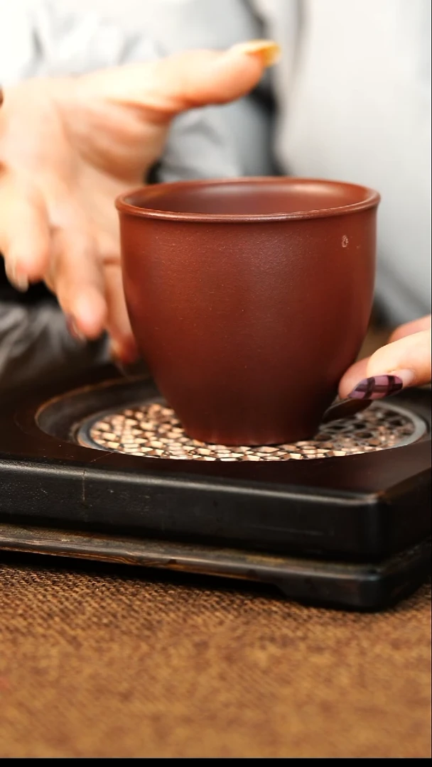 茶杯紫砂宜兴原矿紫砂