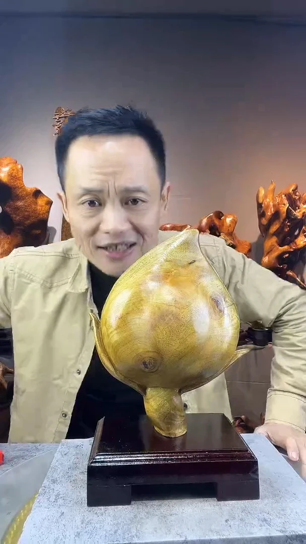 金丝楠哈**我小叶桢楠随行摆件60