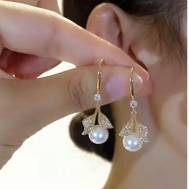 925银耳饰 S925银针轻奢小众耳钉百搭气质长款流苏耳环高级感2255